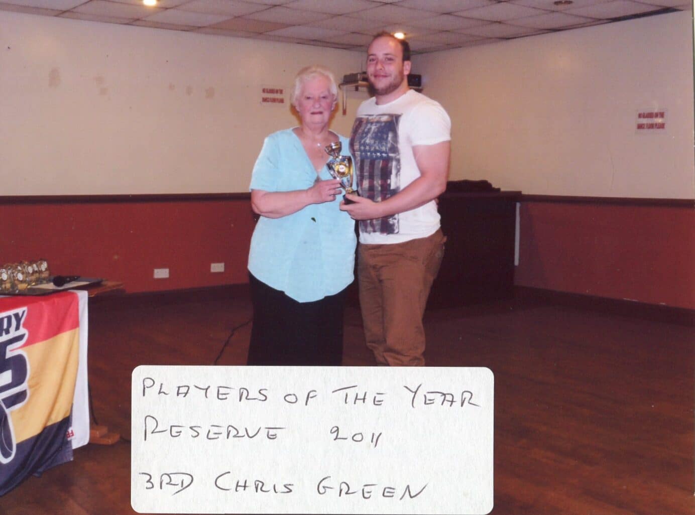 Elsie Fryer Collection - Chris Green Reserve Team Player Of The Year 2011 (3rd)